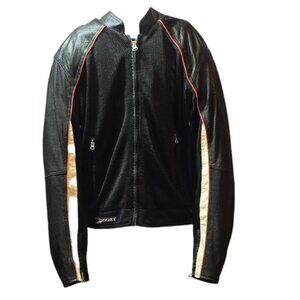 Summer LNWOT Motorcycle Touring Leather & Mesh JOE ROCKET Jacket sz Large